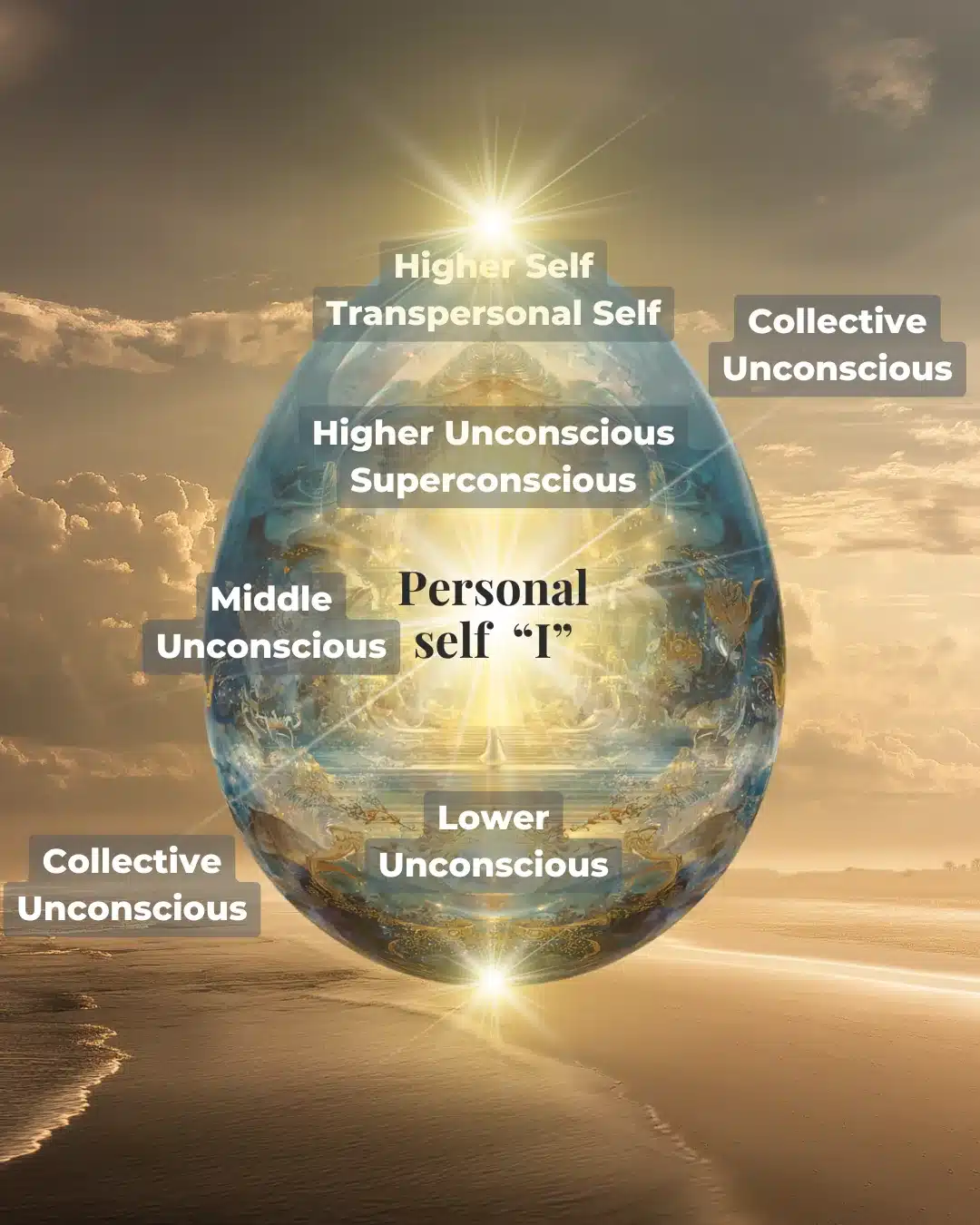 The egg diagram in psychosynthesis—copyright psychospiritual institute