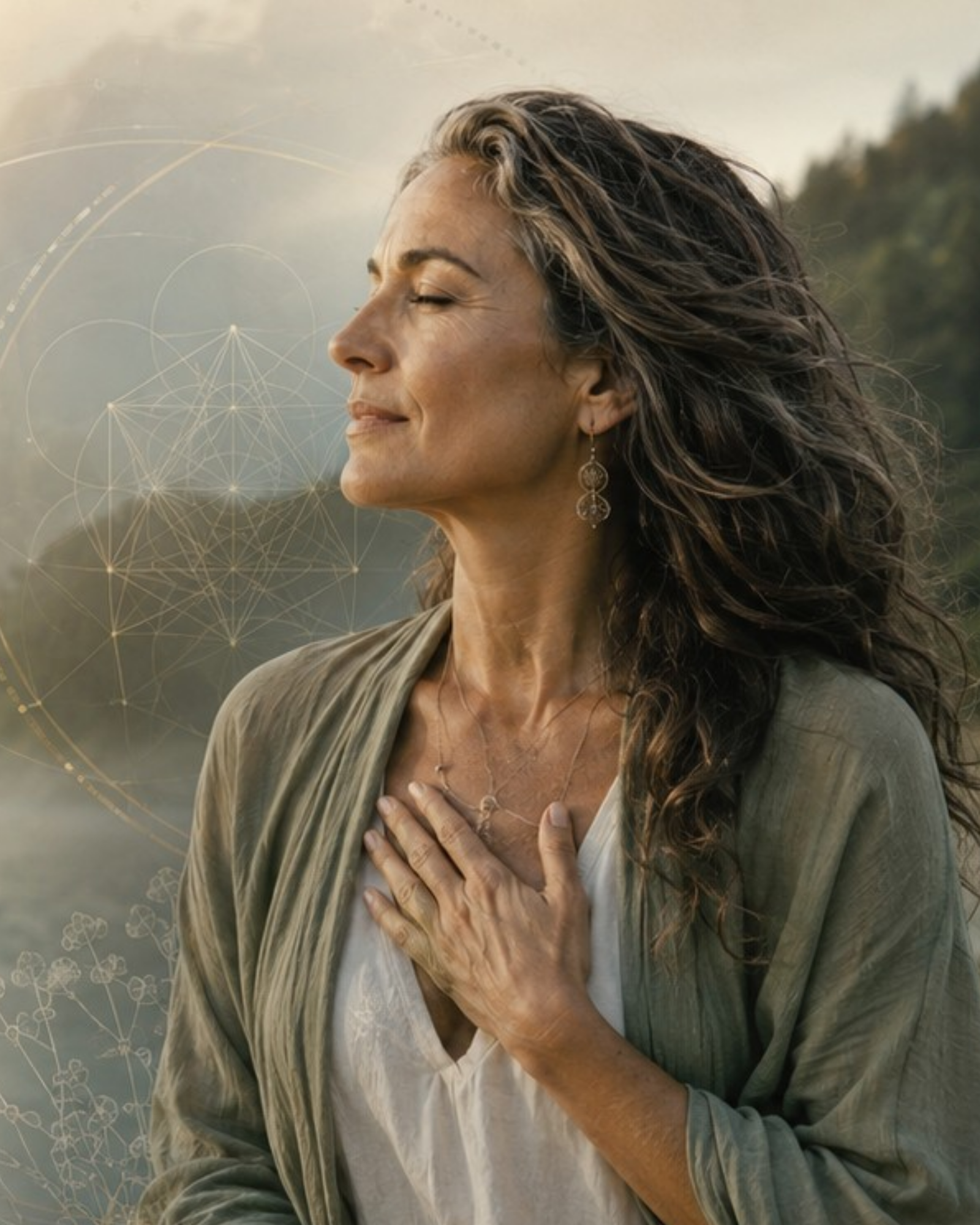 A woman who is very connected to her authentic Self and integrates psychosynthesis a spiritual psychology as a way to stay in the space as the loving observer as much as possible