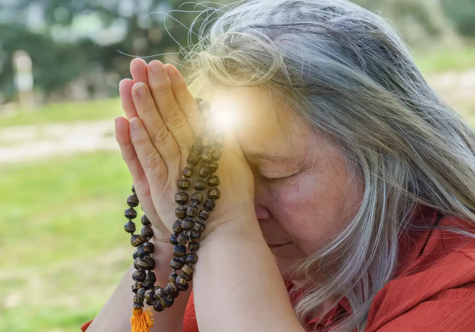 Woman Connecting to Something Much More Than Her   Spiritual Psychology | Psychospiritual Institute