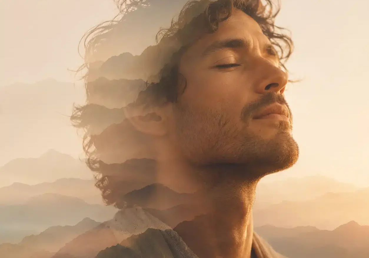 Spiritual Nature Man in Deep Peace Connected | Psychospiritual Institute